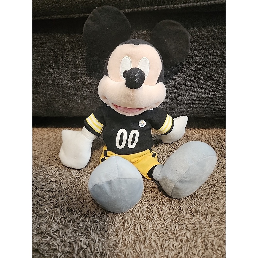 NFL Steelers Plush Disney Mickey Mouse Stuffed‎ Animal 17" 2014 Plush Only